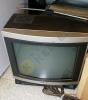 Metal Shelf and Content, 14" Sony TV, and Television Analyst - 2