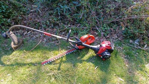 Troy-Bilt 25cc String Trimmer and Black & Decker Hedge Trimmer