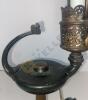 Brass Genie Lamp with Murino Stained Glass Shade - 11