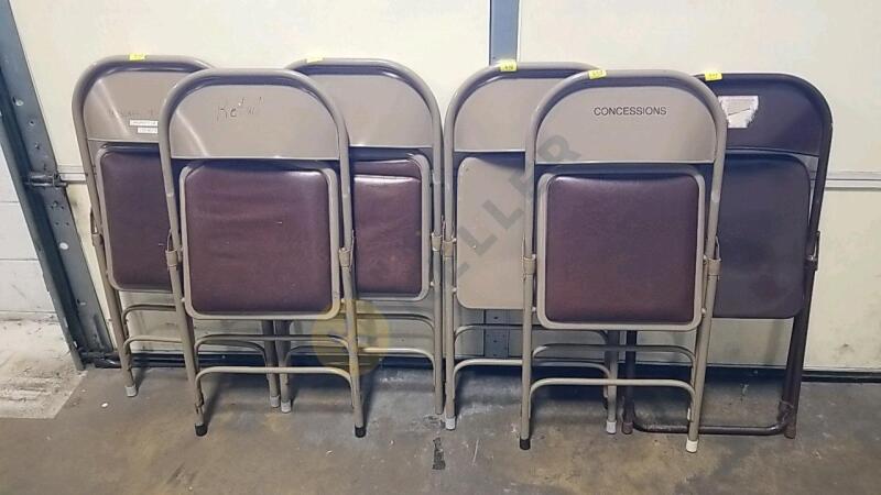 6 Metal Folding Chairs