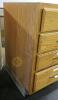 4 Drawer Oak Front Under Counter Storage Cabinet - 3
