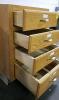 4 Drawer Oak Front Under Counter Storage Cabinet - 6