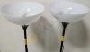 Matching Metal Floor Lamps With Plastic Shades - 4