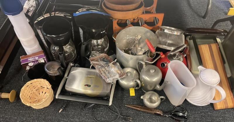 Coffee Makers, Pewter Ware, Griddler, and More
