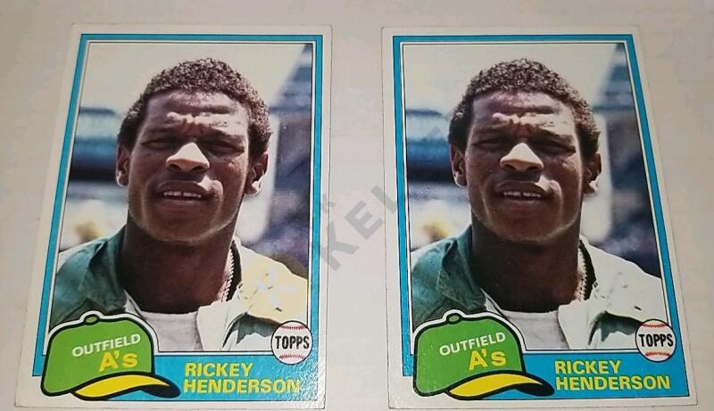 1981 Topps Rickey Henderson Baseball Card