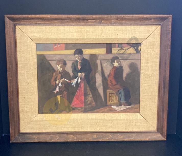 Joseph Jeffers Dodge Framed, Signed Original Oil Painting