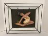 Mid Century Framed Chalkware Ballet Dancers - 3