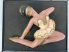 Mid Century Framed Chalkware Ballet Dancers - 4