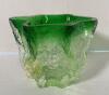 MCM Green to Clear Art Glass Liepukka Vase - 2