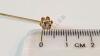 14K Gold Stick Pin with Diamond and 2 Gold Rings - 6