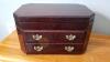Wooden Jewelry Box Full of Jewelry Including Lapel Pin Vase - 24