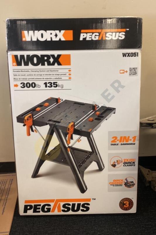 Worx Portable Worktable, Clamping System and Sawhorse