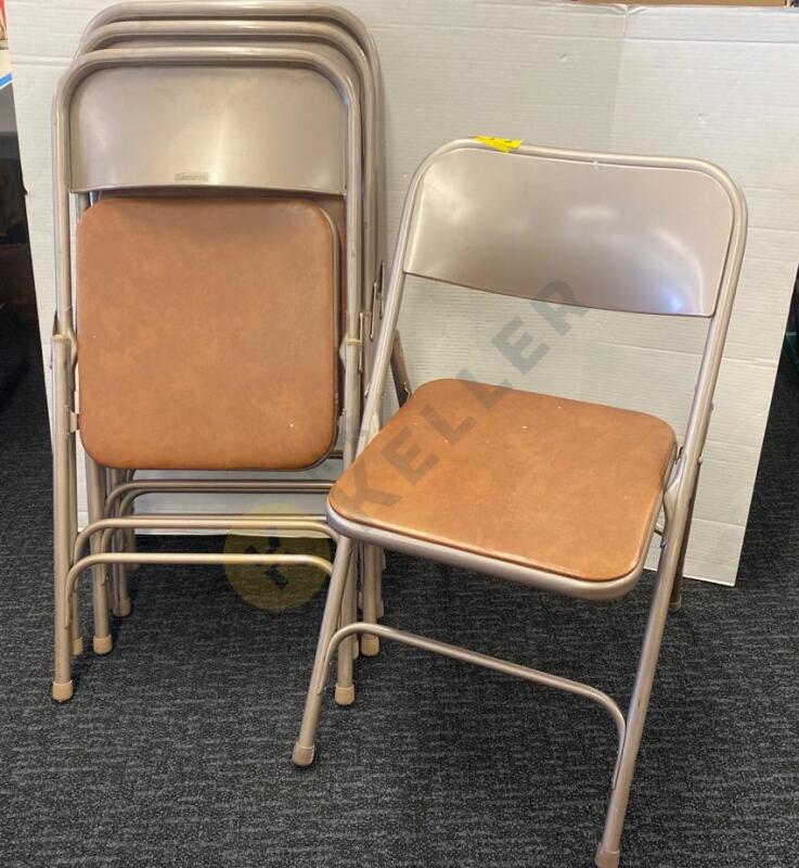 4 Samonite Folding Chairs