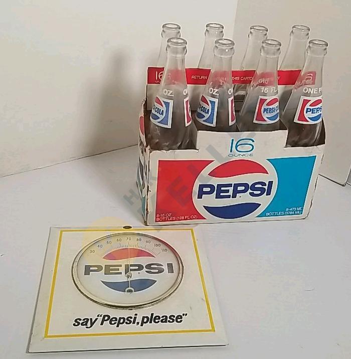 Pepsi Thermometer,16oz. Pepsi Bottles, and More