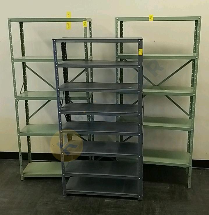 3 Metal Utility Shelves