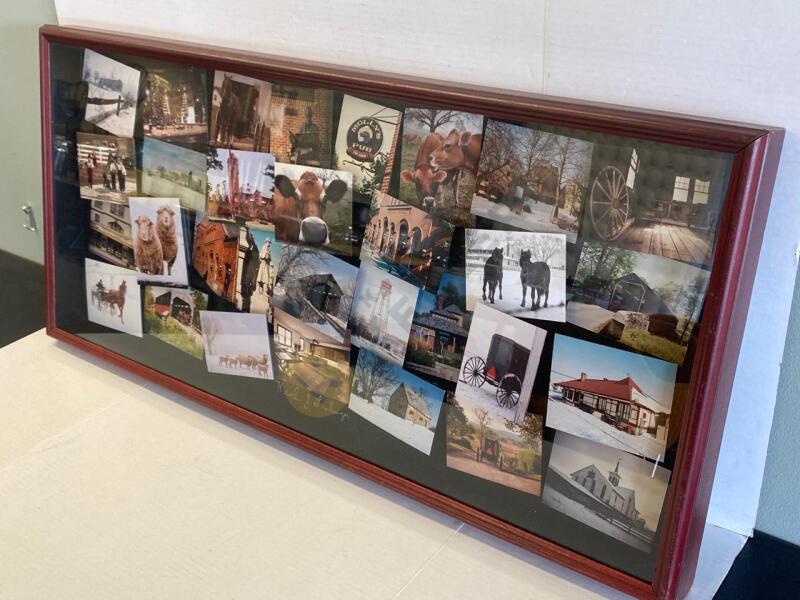Signed Shadow Box Photo Collage of Lancaster County by Framer and Photographer Keith Grebinger