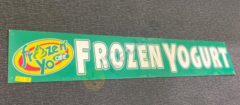 Frozen' Yo Cafe' Frozen Yogurt Sign