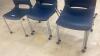 5 Rolling Plastic and Metal Desk Chairs - 3