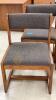 4 Grey Upholstered Rocking Desk Chairs - 8