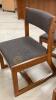 4 Grey Upholstered Rocking Desk Chairs - 10