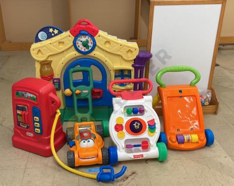 Children's Push Toys, Whiteboard, and More Toys