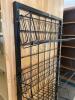 Double Sided Metal Bookshelves with Wood Endcaps and Attached Metal Rack - 4