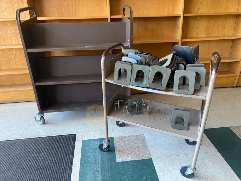 Metal Rolling Carts and Bookends