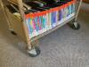 Double Sided Metal Cart With DVD's - 3