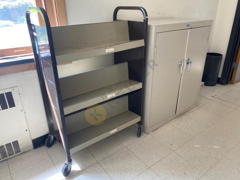 Metal Cabinet and Cart