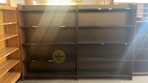 Double Sided Metal Bookshelf