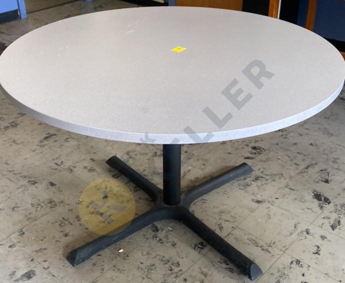 Round Formica Top Pedestal Table