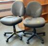 2 Adjustable Swivel Office Chairs