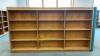 Wooden Double-Sided Bookshelf