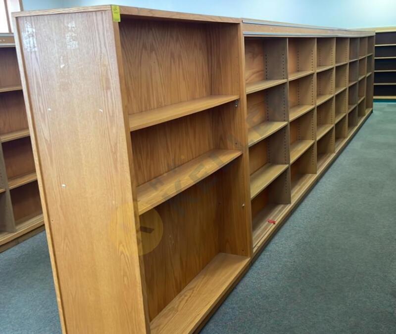 Large Double-Sided Bookshelf