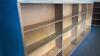 Wooden Double-Sided Bookshelf with Carpeted Endcap - 5