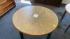 Round Wooden Table with Metal Legs - 2