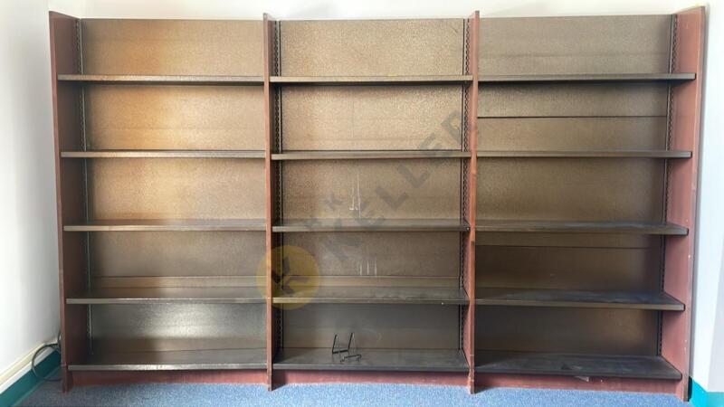 Metal Bookshelf with Wooden Sides