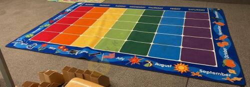 Educational Calendar Rug