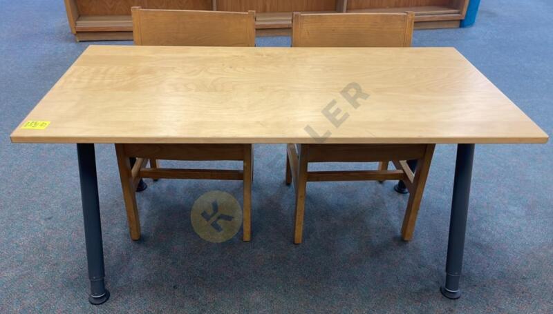 Wooden Children’s Table and 2 Chairs