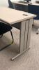 Two Person Laminate Work Table and Chairs - 2