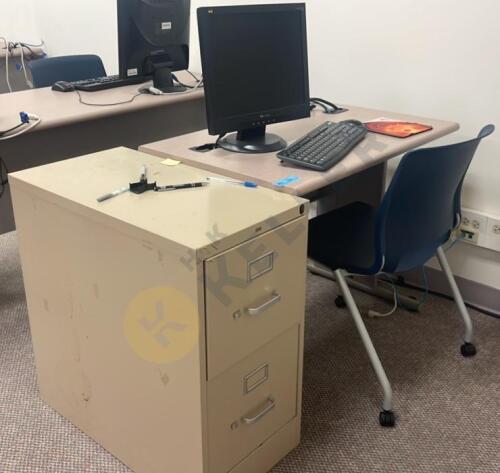 Laminate desk, File Cabinet, and Chair