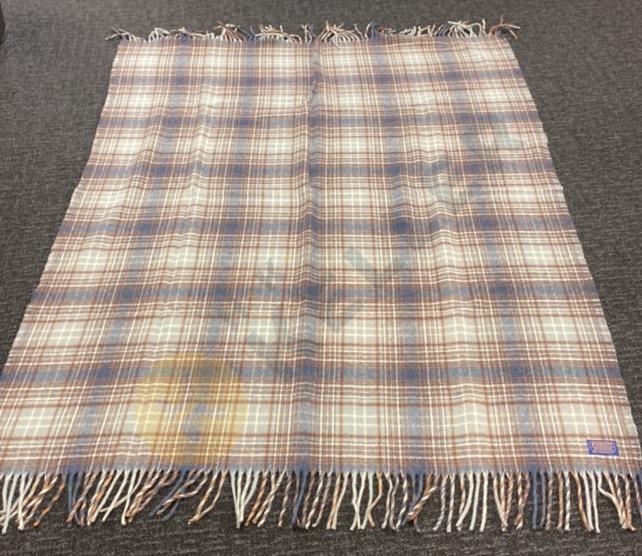 Pendleton 100% Wool Fringed Throw Blanket