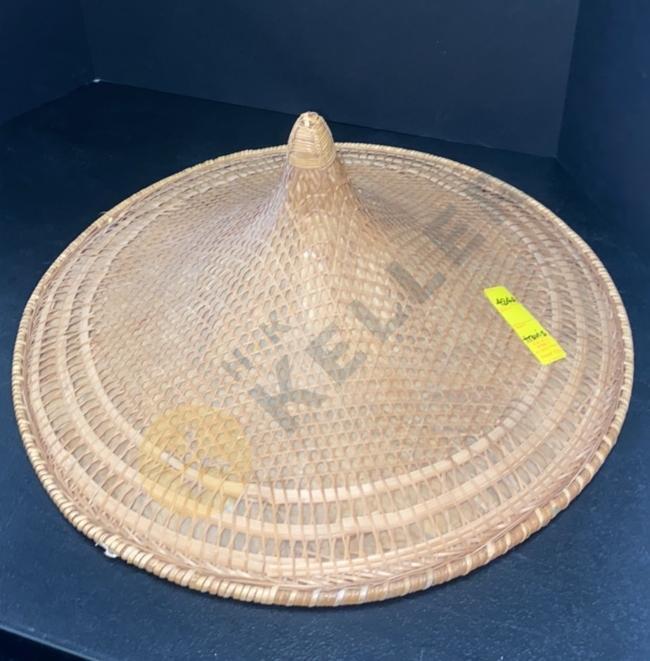 Vintage Asian Woven Grass Hat