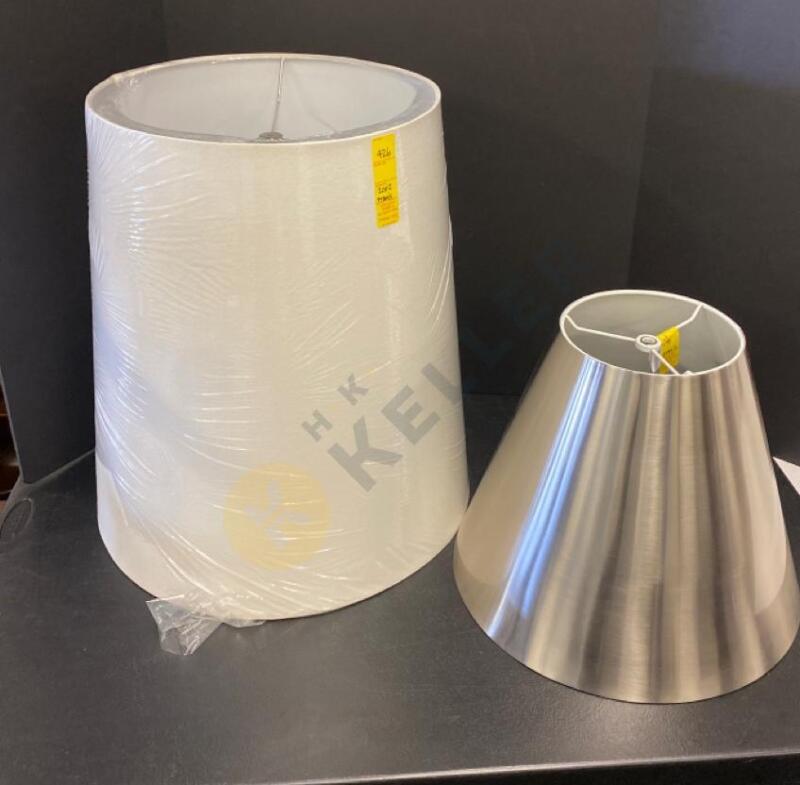 Vintage Brushed Stainless Steel Lampshade and More