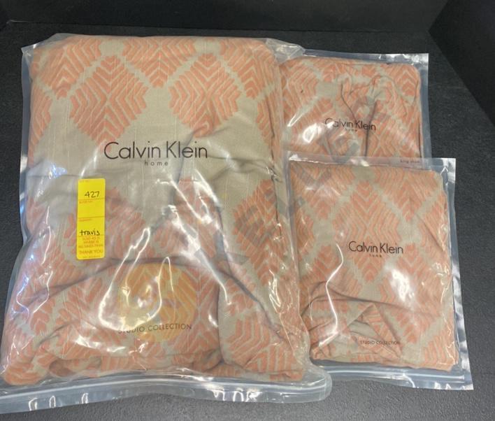 New in Package Calvin Klein King Duvet and Shams