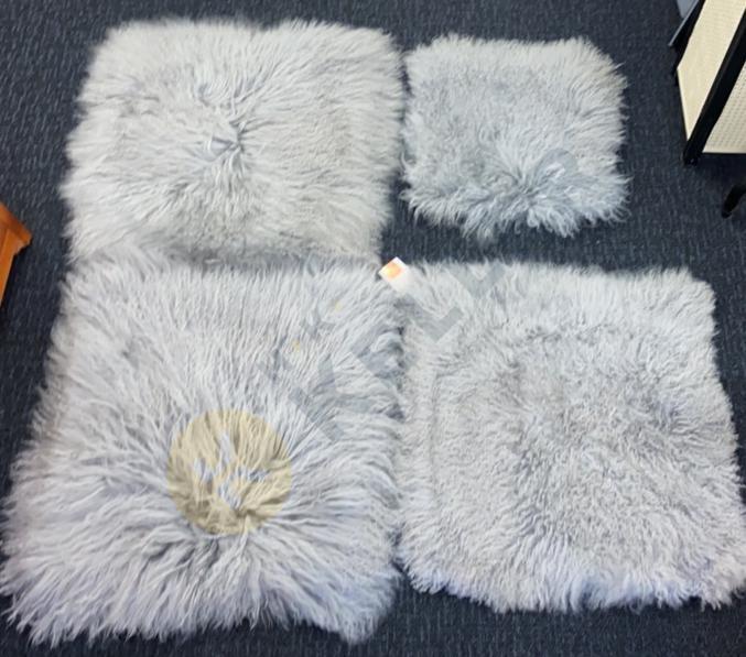 4 West Elm Mongolian Lamb Pillow Covers