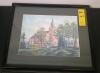 Framed Michael Abel Signed and Numbered Watercolor and Other Print - 6