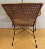 Wicker and Metal Chair - 7