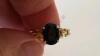 10K Gold Ring with Dark Blue Gemstone - 5