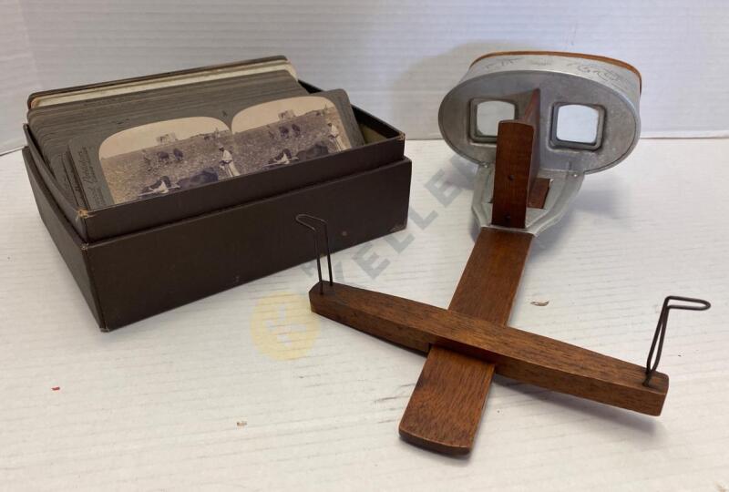 Antique Stereoscope and Slides